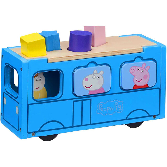 Peppa Pig Houten puzzel schoolbus - Afbeelding 3